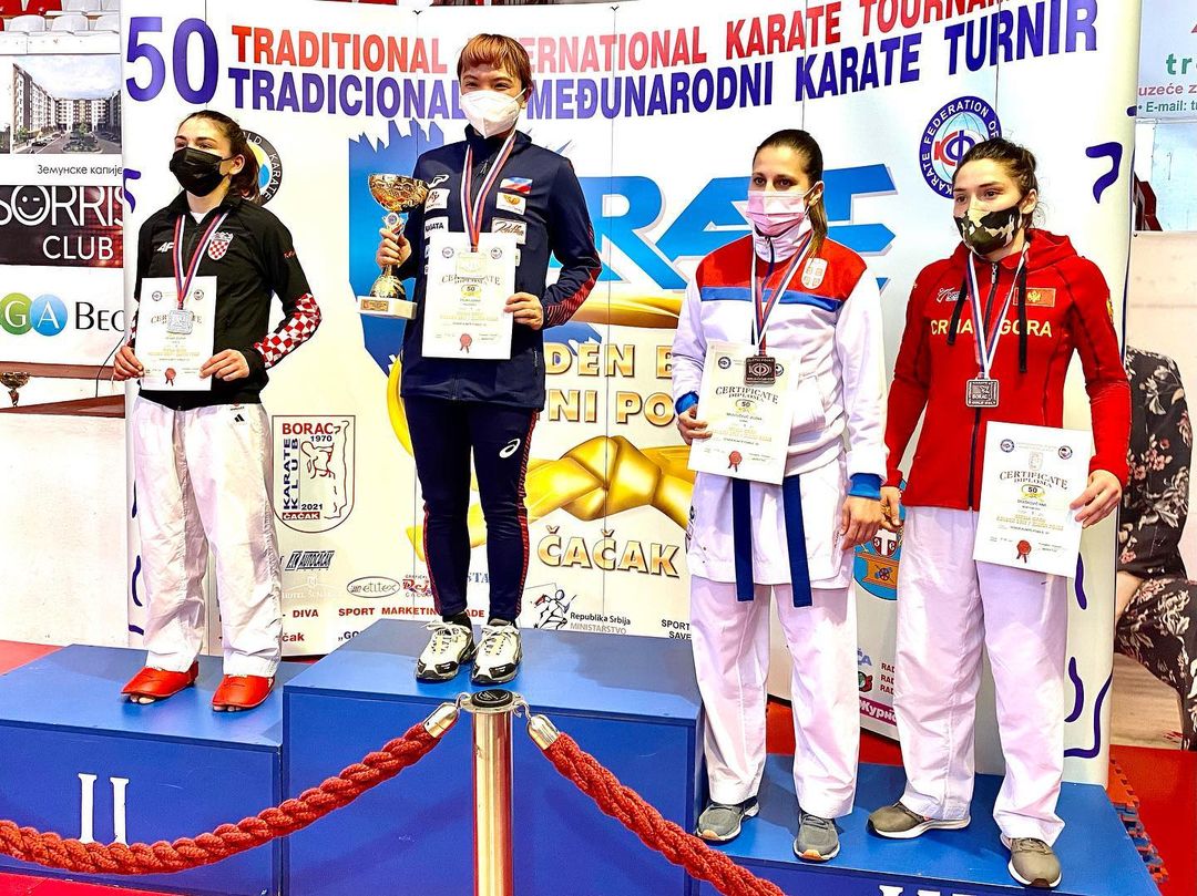 Junna Tsukii assaults gold in Serbia karate competition