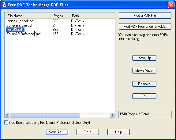 Combine PDF Files Offline Using a PDF Merger Tool