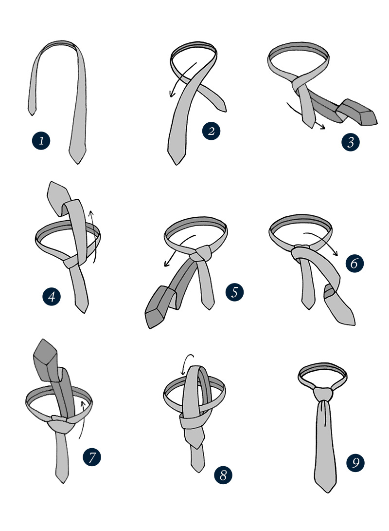 How to tie a tie - step by step