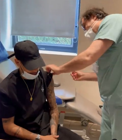 Neymar got his shot of vaccine after waiting a lot Wishing his country the best for the future