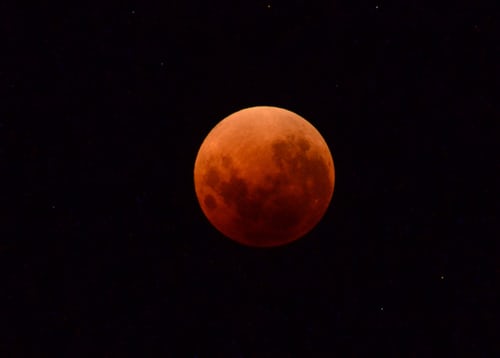 The Complete Lunar Eclipse Has Ended Tonight