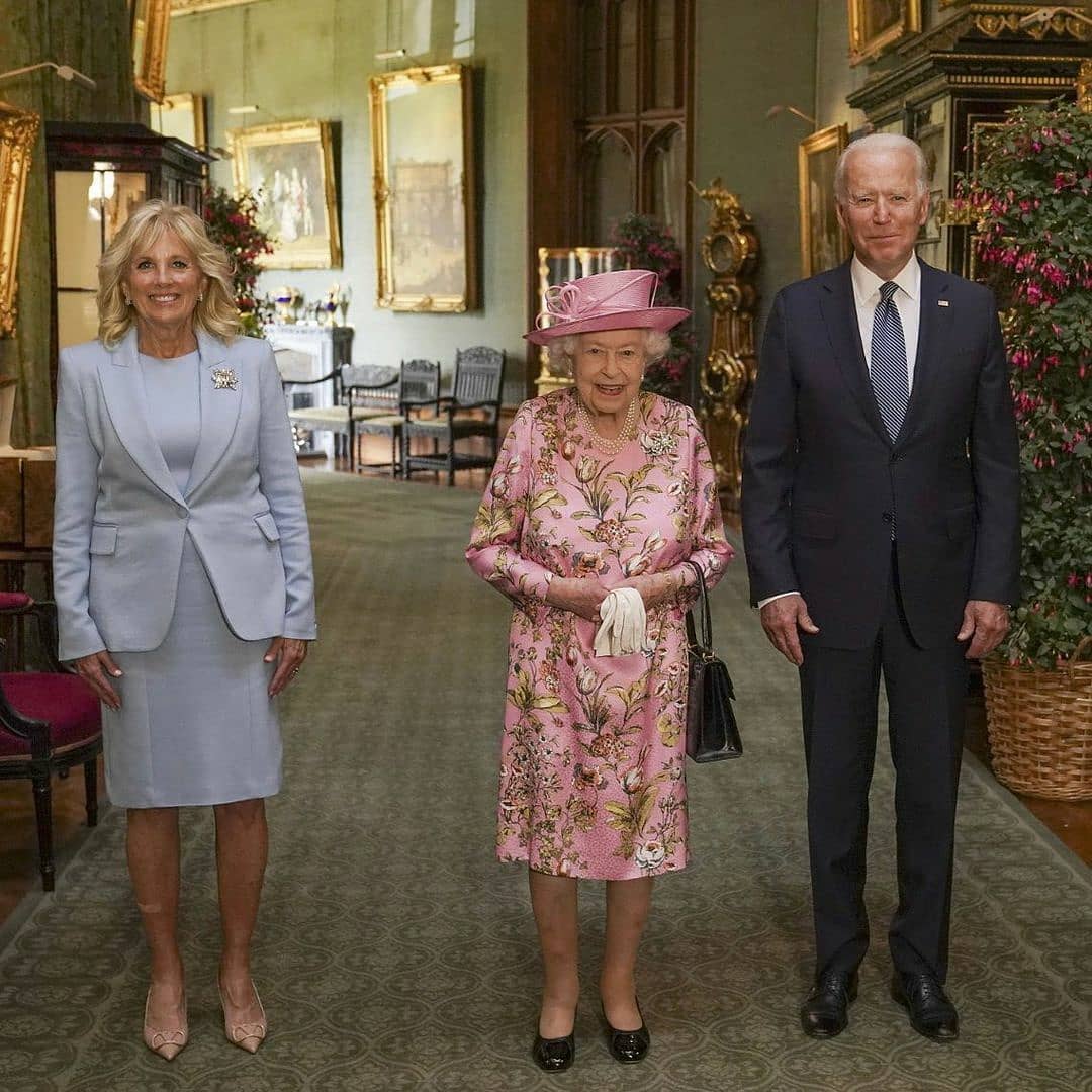 US President Biden along with the first Woman meet Queen Elizabeth II Following his Initial G7 summit