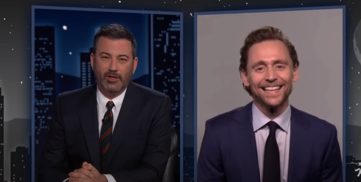 Tom Hiddlestons latest interview with Jimmy Kimmel on Jimmy Kimmel live YouTube Channel
