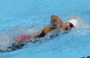 Olympics: Luke Gebbie wins the 50m freestyle medal race