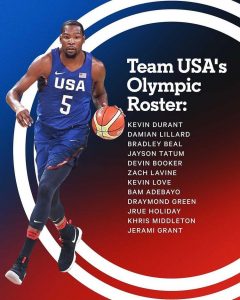 Kevin Durant makes history as US Men's Basketball wins over the Czech Republic