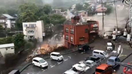 After a mudslide in Japan's Atami City, 2 people are presumed dead and 20 others are missing.