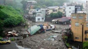 After a mudslide in Japan's Atami City, 2 people are presumed dead and 20 others are missing.