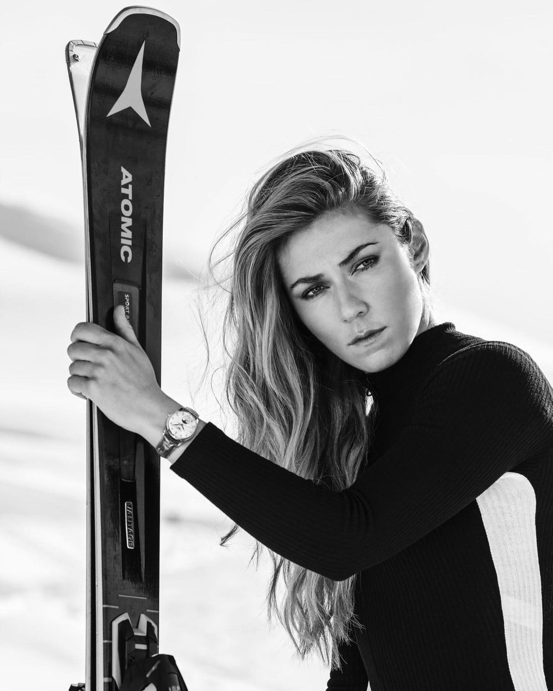 Mikaela Shiffrin In Bathing Suit Catches Massive Waves