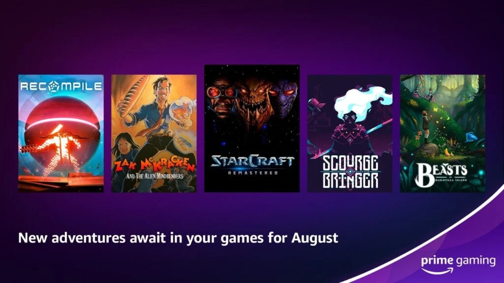 Free Games With Amazon Prime Announced For August