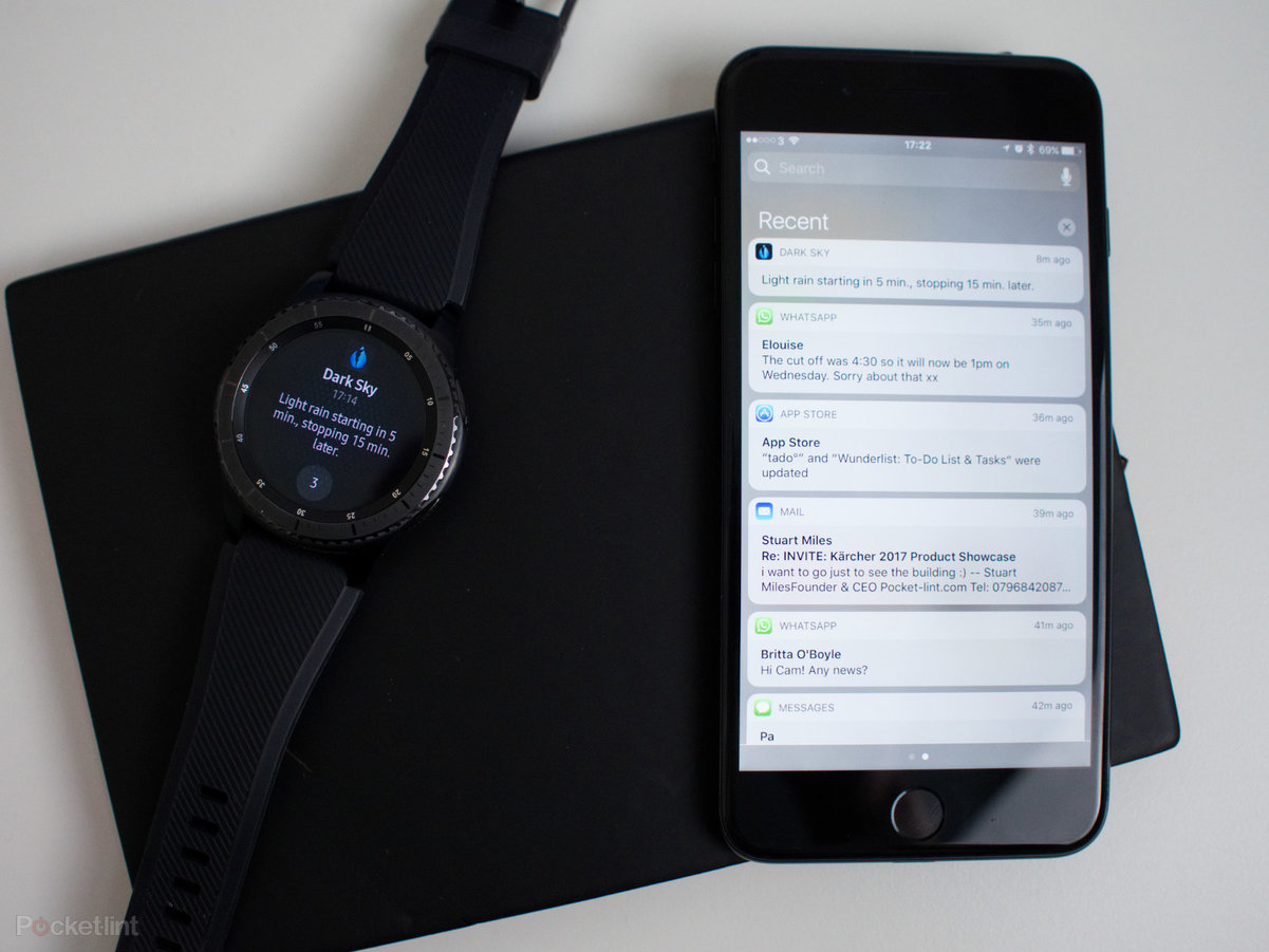 How to connect a samsung watch to an iphone