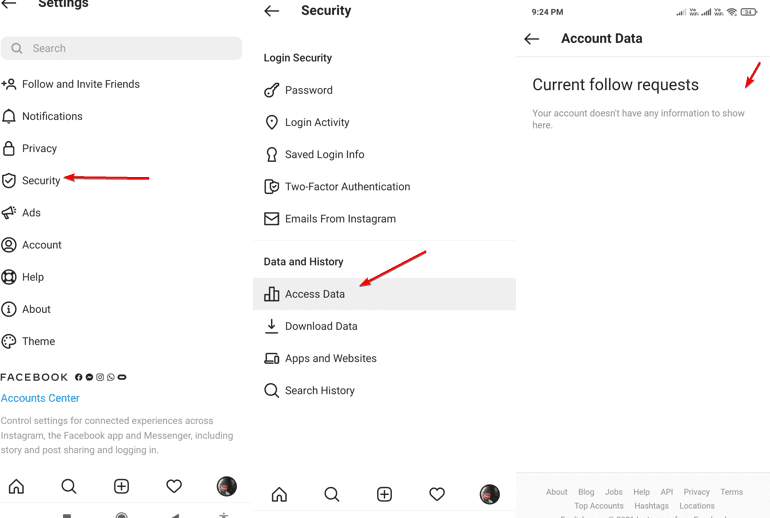 How to know if someone denies your follow request on Instagram