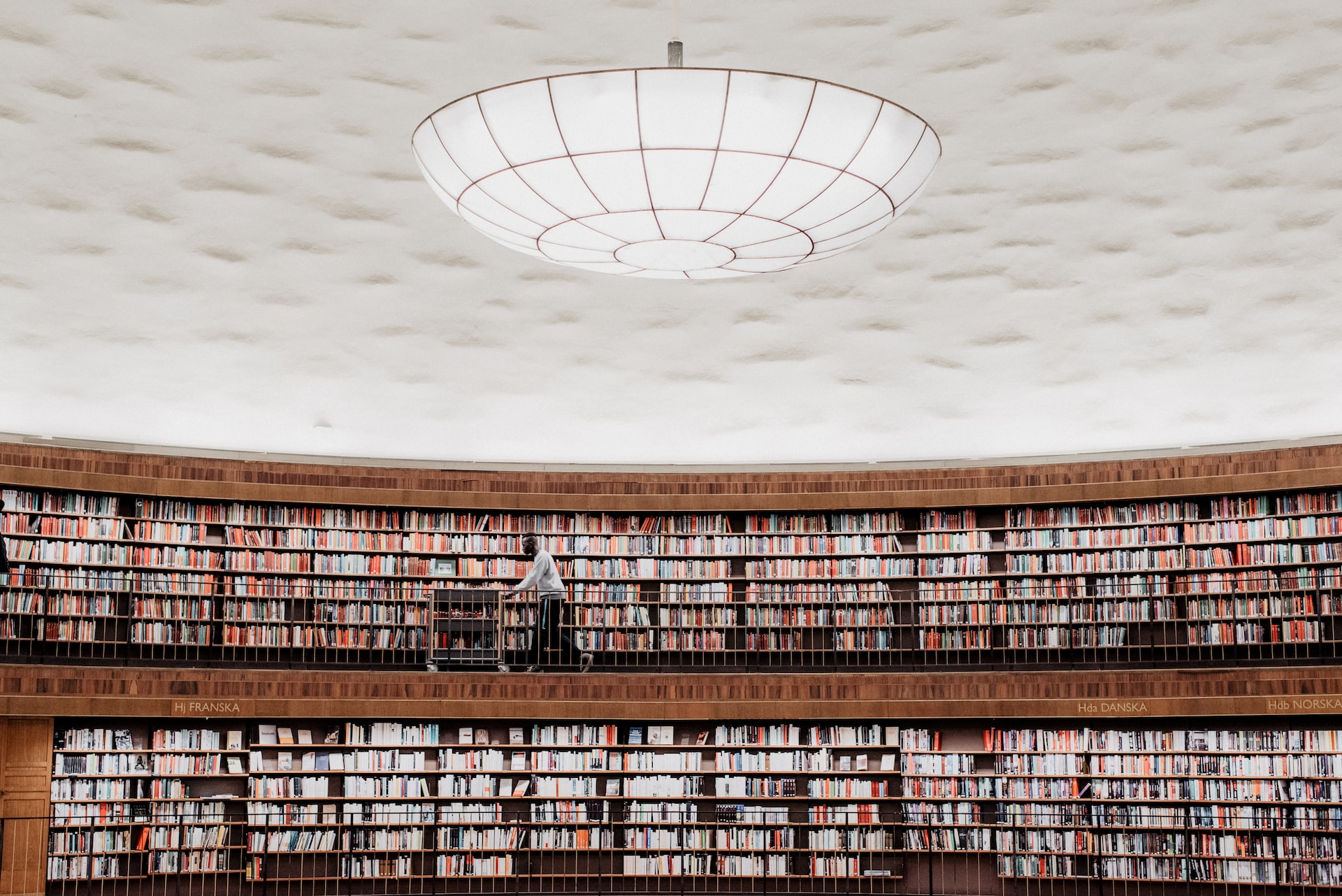 A Big Library with Thousands of Knowledgeable Books