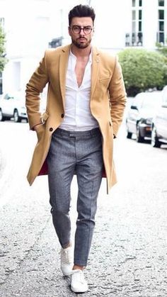 long coat with dress pant