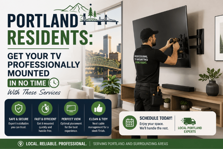 Portland Residents Get Your TV Professionally Mounted In No Time With These Services