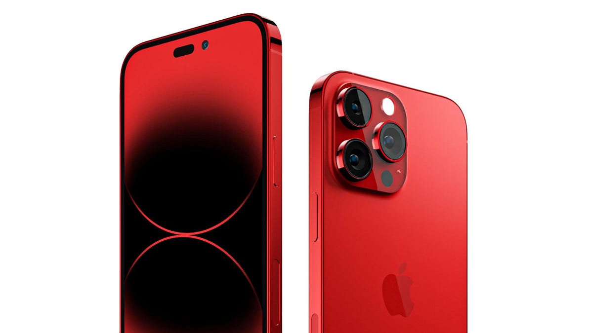 iPhone 15 Pro in Dark Red