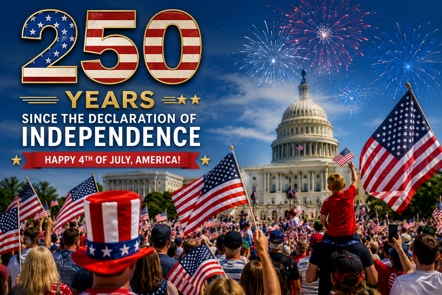 America Celebrates 250 Years Since the Declaration of Independence