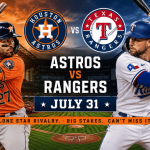 Astros and Rangers Set for High Stakes Showdown on July 31