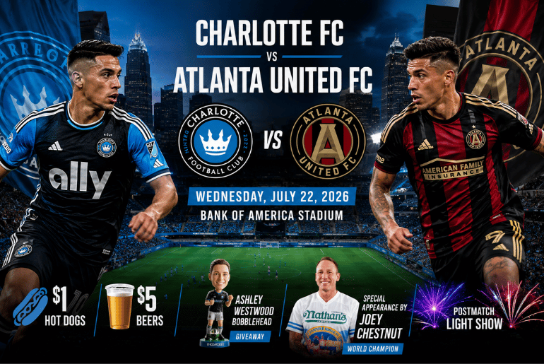 Charlotte FC and Atlanta United Set for High Stakes Rivalry at Bank of America Stadium