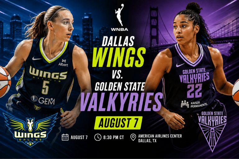 Dallas Wings vs. Golden State Valkyries Set for August 7 WNBA Showdown