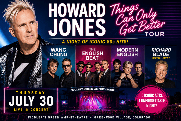 Howard Jones Brings Things Can Only Get Better Tour to Fiddler's Green Amphitheatre on July 30