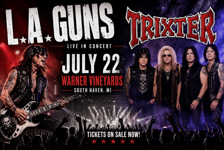 L.A. Guns and Trixter Bring Classic Hard Rock to Warner Vineyards on July 22