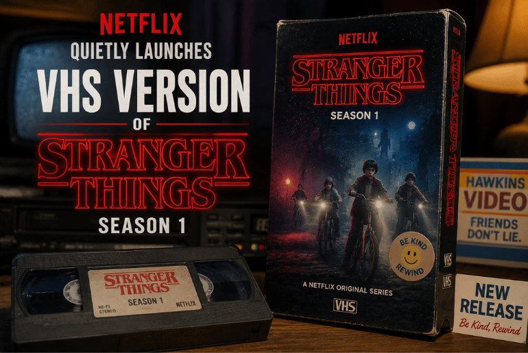 Netflix Brings Back the VCR Era With Surprise VHS Release of Stranger Things Season 1