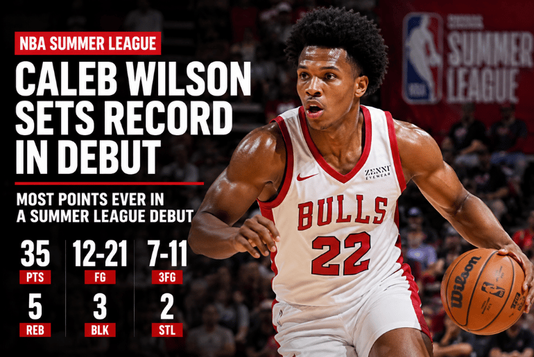 Caleb Wilson Sets Summer League Debut Scoring Record in Breakout Performance