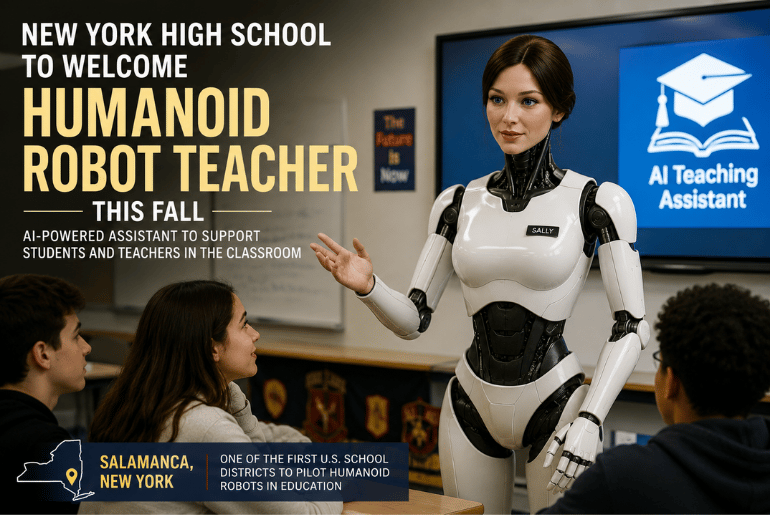 New York High School to Welcome Humanoid Robot Teacher This Fall