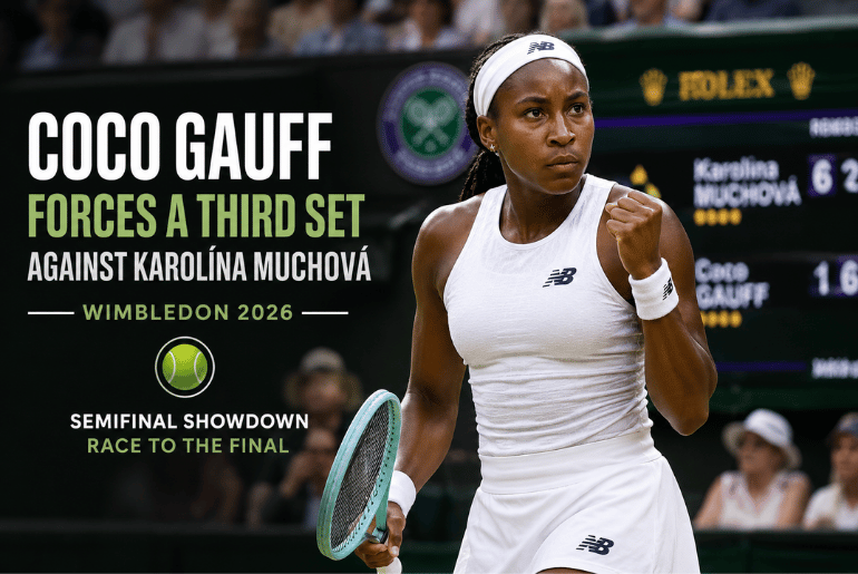 Coco Gauff Fights Back to Force Deciding Set in Wimbledon Semifinal Clash