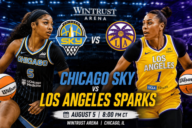 Chicago Sky Look to Bounce Back Against Los Angeles Sparks at Wintrust Arena