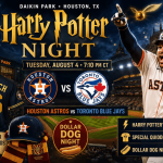 Houston Astros Bring Harry Potter Magic to Daikin Park for Blue Jays Matchup