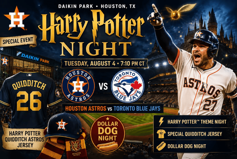 Houston Astros Bring Harry Potter Magic to Daikin Park for Blue Jays Matchup