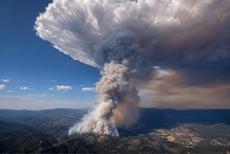 NASA Tracks Powerful Fire Clouds Rising Over Utah