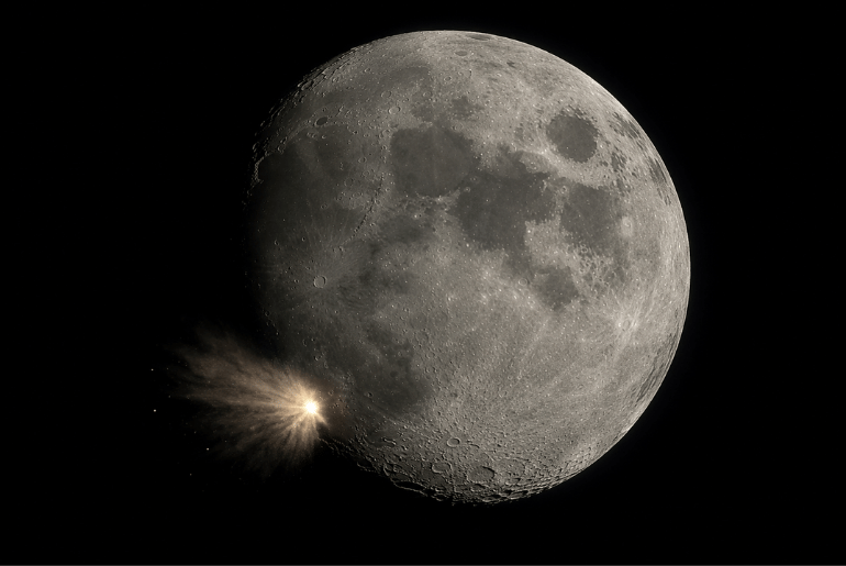 SpaceX Rocket Stage Slams Into the Moon After Drifting Through Space for More Than a Year