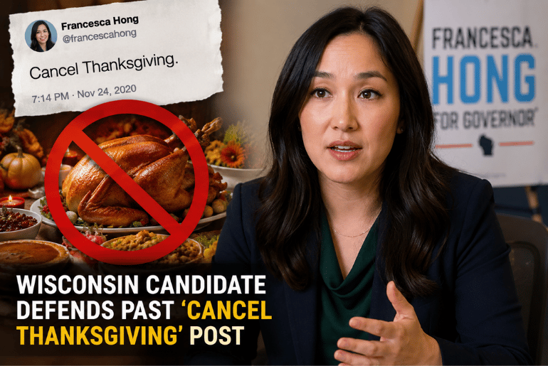 Wisconsin Governor Candidate Francesca Hong Faces Questions Over Past ‘Cancel Thanksgiving’ Comments