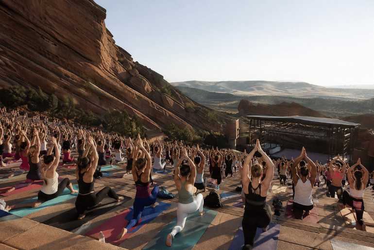 Yoga on the Rocks Returns to Red Rocks for August 15 Sunrise Session