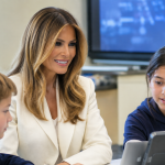 Melania Trump Heads to North Carolina School to See Technology in Classrooms