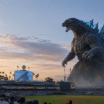 Los Angeles Dodgers Turn Final Home Game Into a Godzilla Night