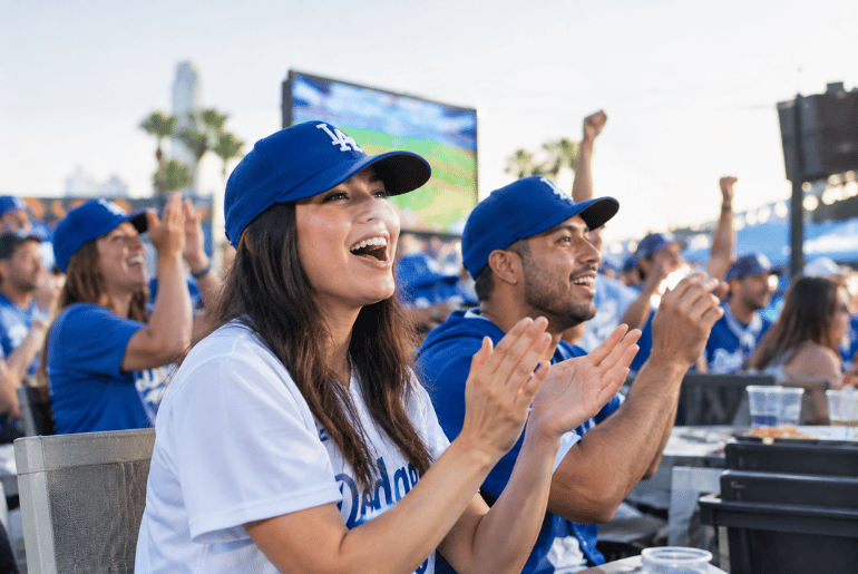 Dodgers Fans Head to The Regent Theater for NLDS Game 3